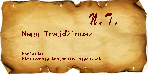 Nagy Trajánusz névjegykártya