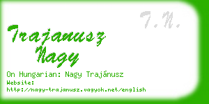trajanusz nagy business card